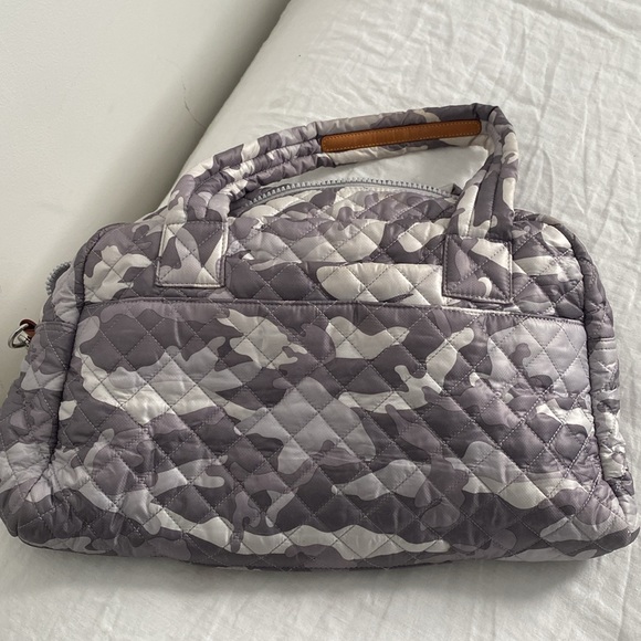 MZ Wallace Jimmy Travel Tote in Light Grey Camo great condition - Picture 6 of 8